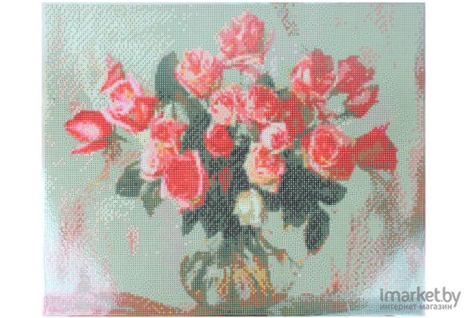 Алмазная живопись Darvish Розы в стеклянной вазе (DV-9511-76)