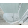Душевая кабина Domani-Spa Simple 128 high R V1.2 прозрачное стекло белый (DS01Sm128RHWCl00-V1.2)