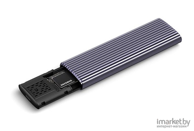 Внешний корпус для HDD Netac WH51 M2 NVMe/SATA USB 3.1 Gen 2 кабели C-С + А-C (NT07WH51-32C2)