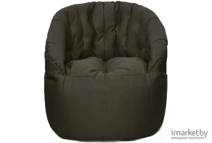 Бескаркасное кресло Loftyhome Энджой XL рогожка Bagama Dark