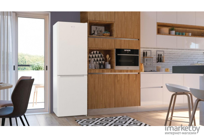 Холодильник Gorenje NRK6202EW4 Белый