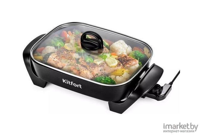Сковорода электрическая Kitfort КТ-2068 черный