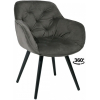 Кресло Listvig Mone 360 серый Confetti Stone/черный