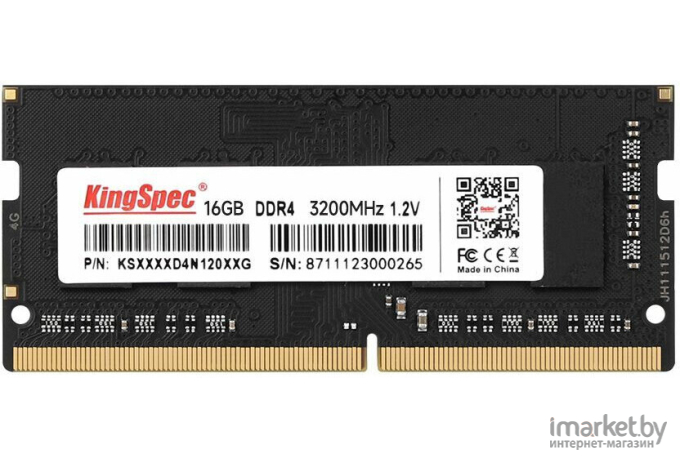 Оперативная память Kingspec DDR4 16Gb 3200MHz KS3200D4N12016G