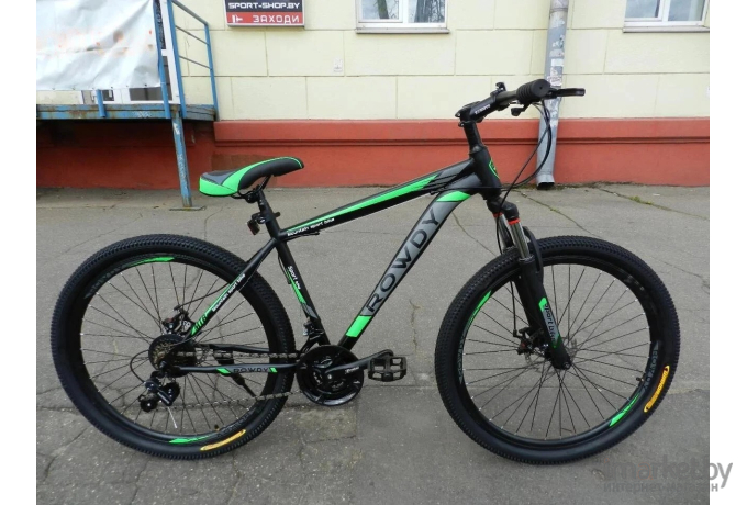 Велосипед горный Amigo 001 Rowdy 27.5 черный/зеленый
