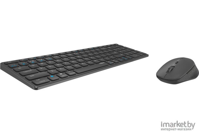 Комплект (клавиатура+мышь) Rapoo 9700М темно-серый (14521)