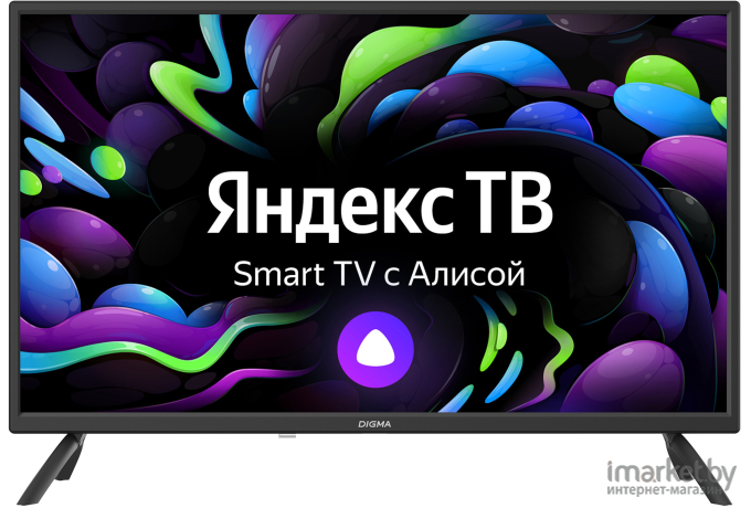 Телевизор Digma DM-LED32SBB31 Яндекс.ТВ черный