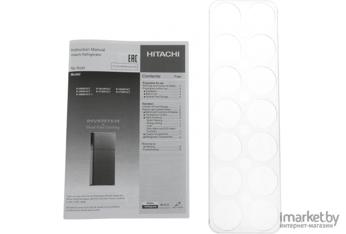 Холодильник Hitachi R-V660PUC7-1 PWH Белый