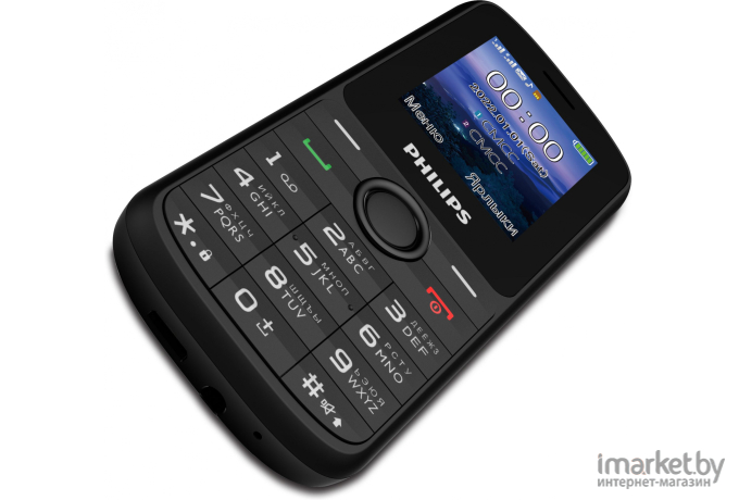 Мобильный телефон Philips E2101 Xenium черный (CTE2101BK/00)