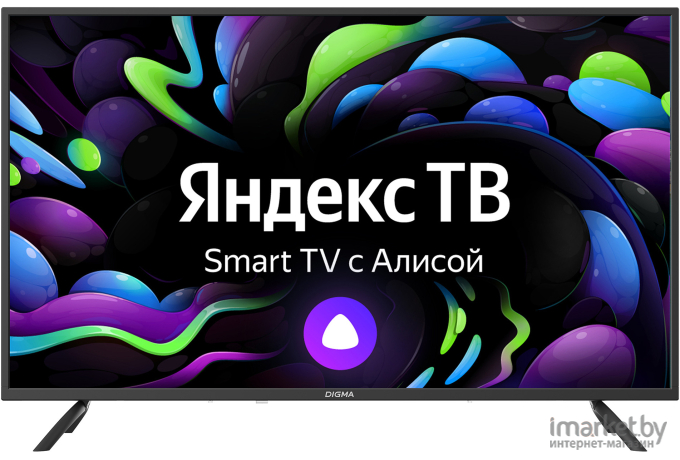 Телевизор Digma DM-LED43UBB31 Яндекс.ТВ черный