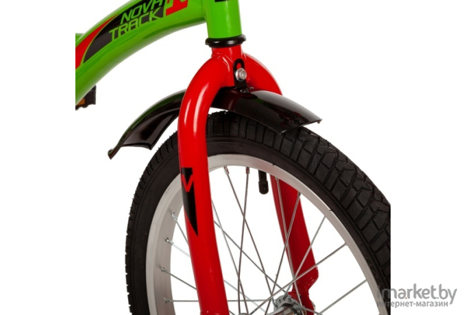 Детский велосипед Novatrack Strike 18 153755 зеленый (183STRIKE.GN22)