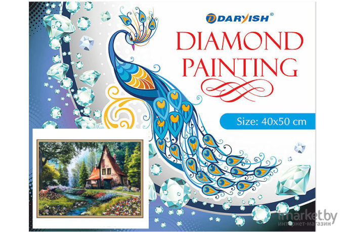 Алмазная живопись Darvish Домик у реки DV-12413-81
