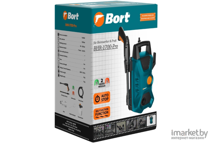 Мойка высокого давления Bort BHR-1700-Pro (93416305)