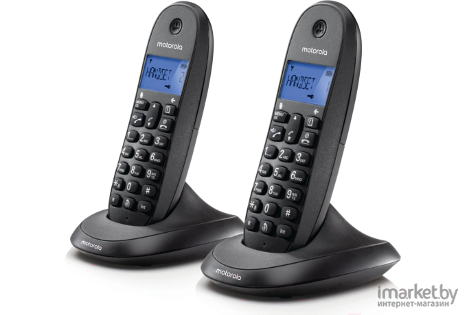 Радиотелефон Motorola C1002LB+ черный (107C1002LB+)