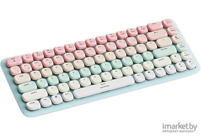 Механическая клавиатура UGREEN KU101-15227, USB+BT, 84 клавиши, 15 режимов подсветки, Pink