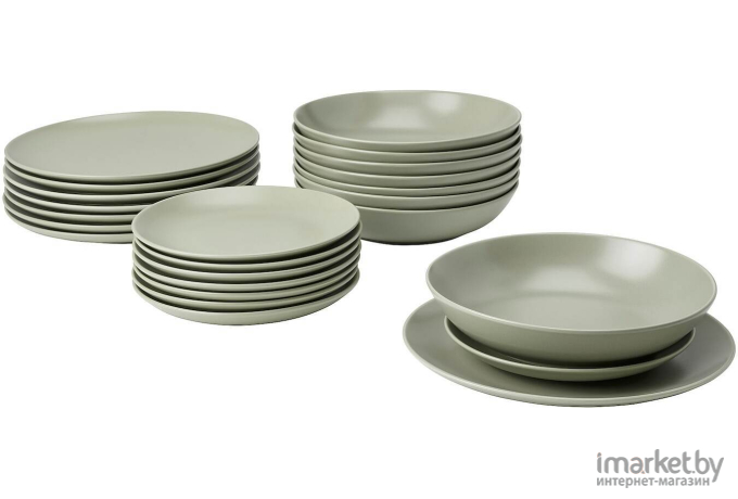 Наборы посуды Ikea Фэргклар зеленый (504.782.16)