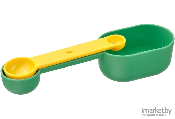 Набор мерных емкостей Ikea Уппфильд ярко-зеленый/ярко-желтый (105.219.62)
