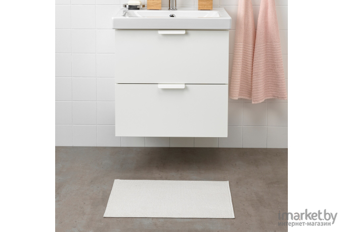 Коврик для ванной Ikea Финтсен белый (904.437.05)