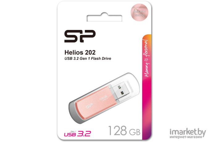 USB-Flash Silicon-Power Helios 202 128GB Rose Gold (SP128GBUF3202V1P)