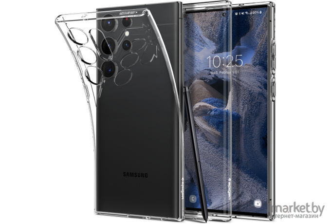 Чехол для телефона Spigen Liquid Crystal для Galaxy S23 Ultra Crystal Clear (ACS05610)