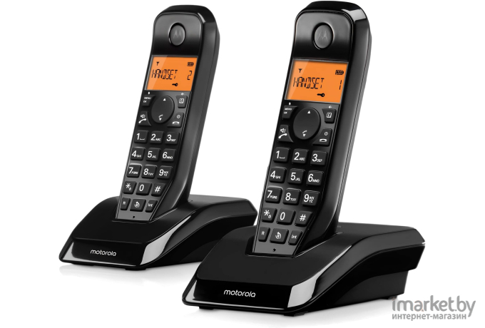Радиотелефон Motorola S1202 черный (107S1202BLACK)