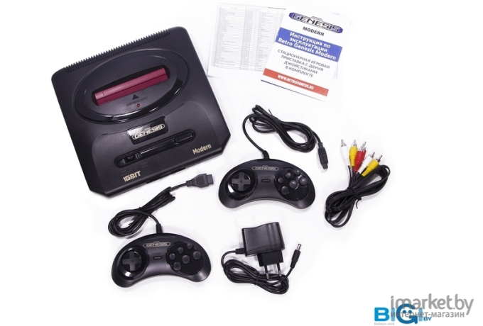 Игровая приставка Retro Genesis Modern PAL Edition черный + 170 игр (ConSkDn119)