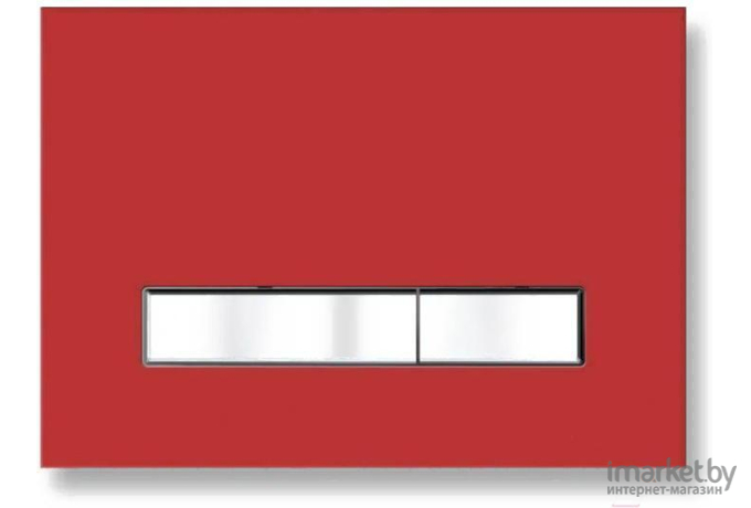 Клавиша смыва Lavinia Boho RelFix красный/хромированная кромка (3805005R)