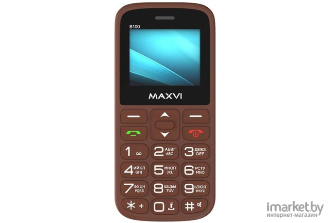 Мобильный телефон Maxvi B100 Brown