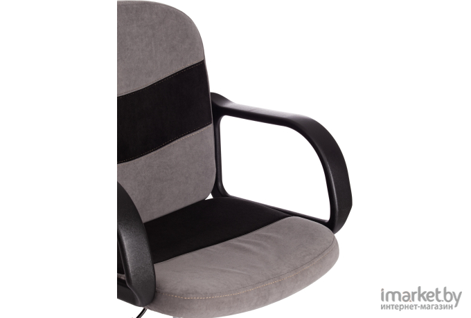 Офисное кресло Tetchair Baggi PA флок серый/черный (19512)