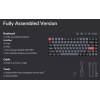 Беспроводная клавиатура Keychron K3 Pro Grey (RGB, Hot-Swap, ABS+Alum, Gateron low profile Mechanical Red Switch, RU)