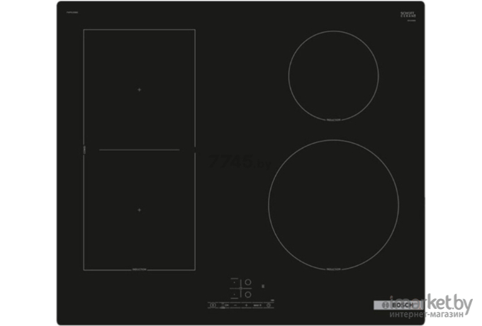 Варочная индукционная панель Bosch PWP61RBB5E (черный)