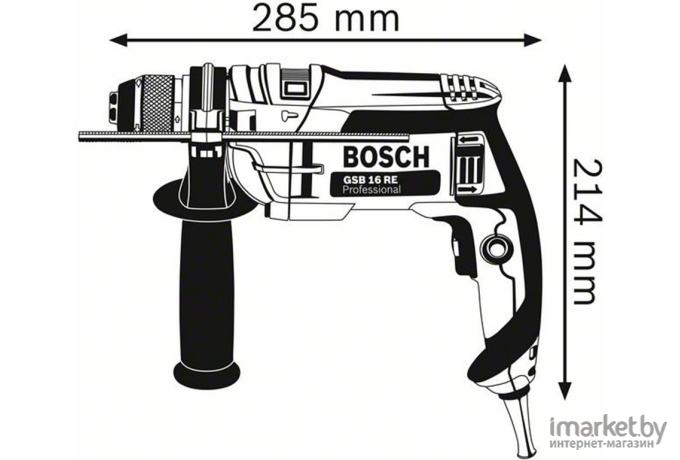 Профессиональная дрель Bosch GSB 16 RE Professional (0.601.14E.500)