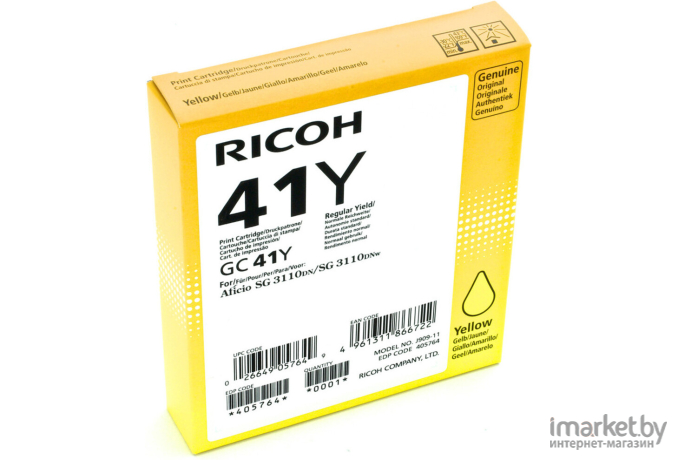 Картридж для принтера Ricoh GC 41Y (405764)