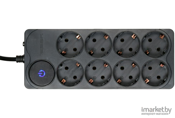 Сетевой фильтр IPPON 8 розеток, черный, 3 м (BK-238)