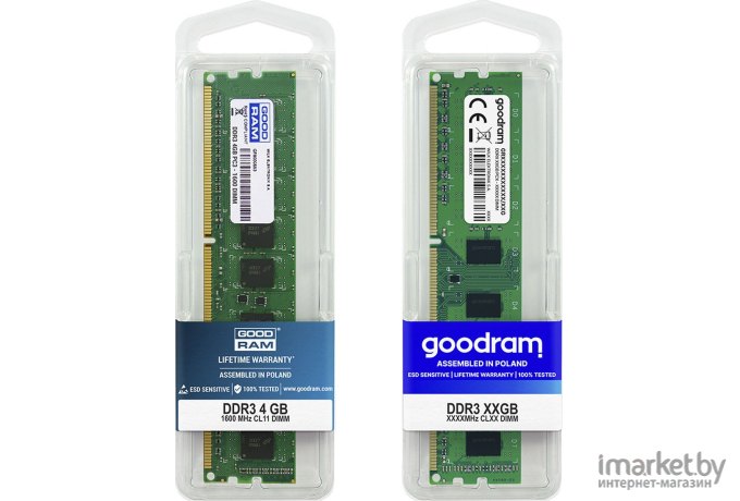 Оперативная память GOODRAM 8GB DDR3 PC3-12800 (GR1600D364L11/8G)