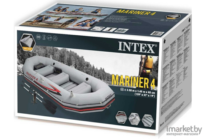 Моторно-гребная лодка Intex Mariner 3 [68373]
