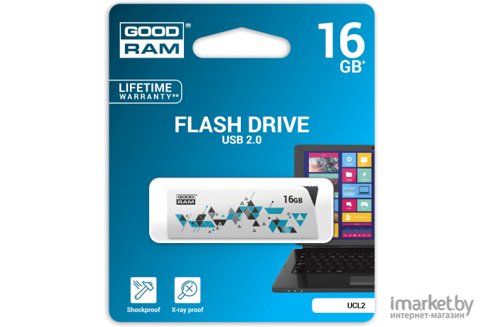 USB Flash GOODRAM UCL2 16GB [UCL2-0160W0R11]