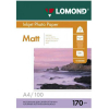 Фотобумага Lomond Матовая двухсторонняя A4 170 г/кв.м. 100 листов (0102006)