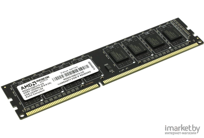Оперативная память AMD Radeon Value 4GB DDR3 PC3-10600 (R334G1339U1S-UO)
