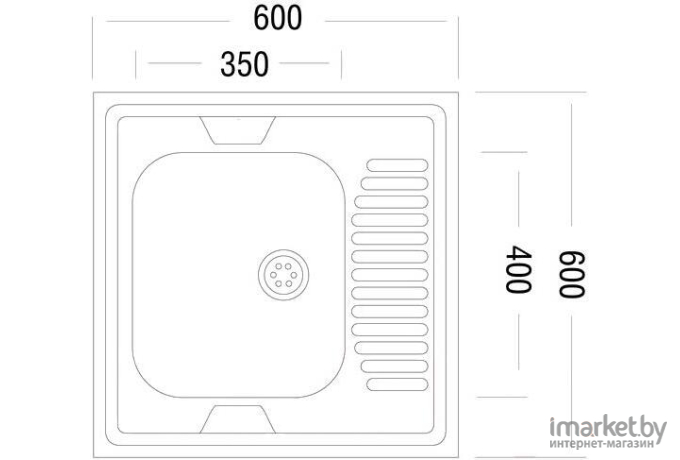 Кухонная мойка Ukinox STD600.600-5C 0R