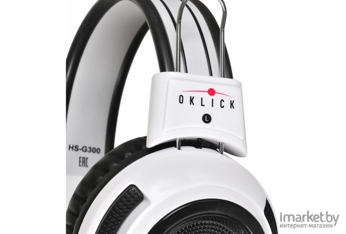 Наушники с микрофоном Oklick HS-G300 Armageddon (белый/черный)