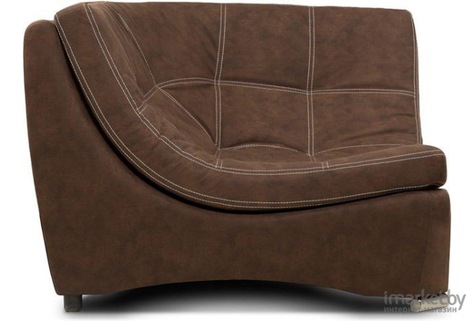 Угловое кресло Woodcraft Монреаль Zamsha Brown коричневый 14873