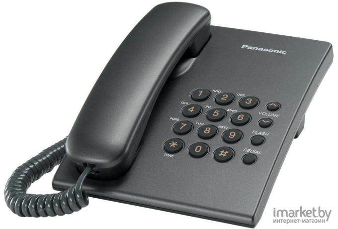 Проводной телефон Panasonic KX-TS2350RUT (титановый)