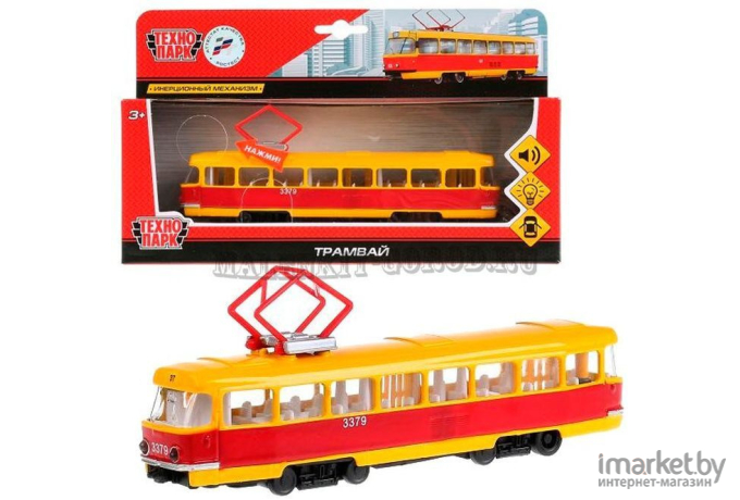 Трамвай игрушечный Технопарк Трамвай CT12-463-2